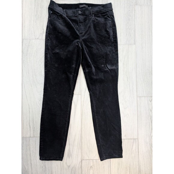 Ann Taylor LOFT Black Velvet Pants Size 10 - Picture 7 of 8